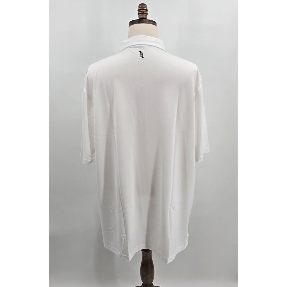 NEW Black Quail Men's Polo Shirt Size 3X Solid White - Picture 4 of 10